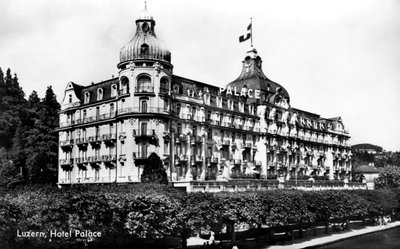 The Palace Hotel, Luzern, Schweiz, tidigt 1900-tal av Unbekannt