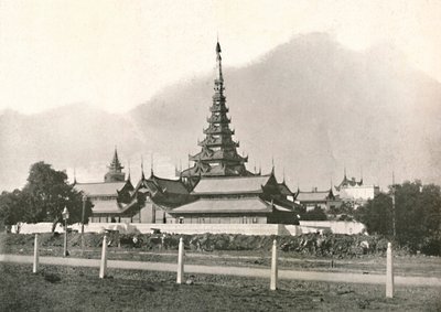 Palatset, Mandalay, 1900. av Unbekannt