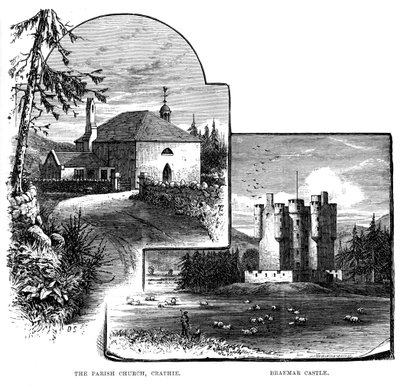 Parish Church, Crathie och Braemar Castle, Skottland, 1900 av Unbekannt