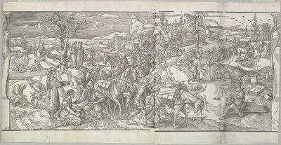 Passagen av en karavan från frisen Ces Moeurs et fachons de faire de Turcz Customs ..., 1553. av Unbekannt