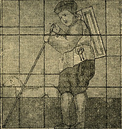 Pedlaren och hans hund, tidigare i Lambeth Church, c1878. av Unbekannt
