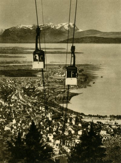 Linbanan Pfänderbahn, Bregenz, Österrike, c1935. av Unbekannt