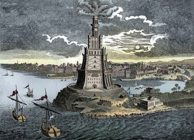Pharos av Alexandria, 1700-talet av Unbekannt