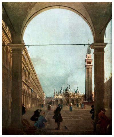 Piazza, Venedig, c1756 1956 av Unbekannt