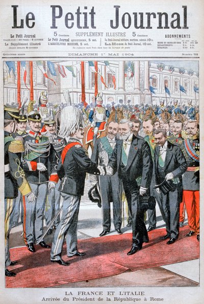 Republiken Frankrikes president i Rom, 1904 av Unbekannt