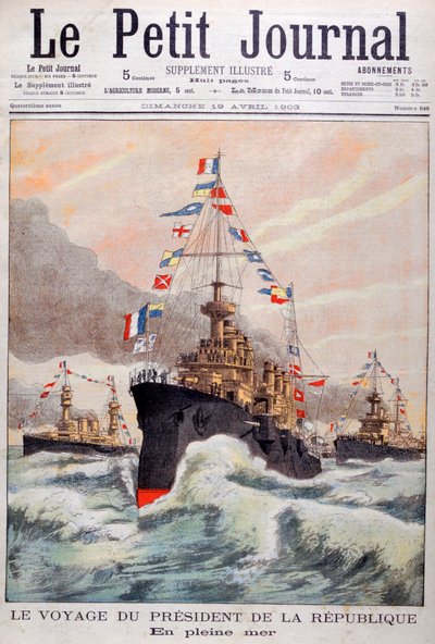 Republiken Frankrikes president på väg till Algeriet, 1902 av Unbekannt