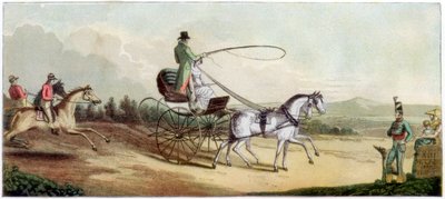 Prinsregenten körde Mrs Q på vägen till Brighton, sent 1700-tal eller tidigt 1800-tal 1890 av Unbekannt