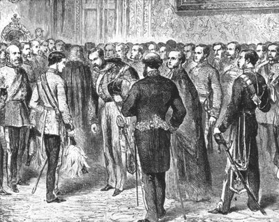 Prinsen av Wales som håller sin första levnad, 18 februari 1863, 1901. av Unbekannt