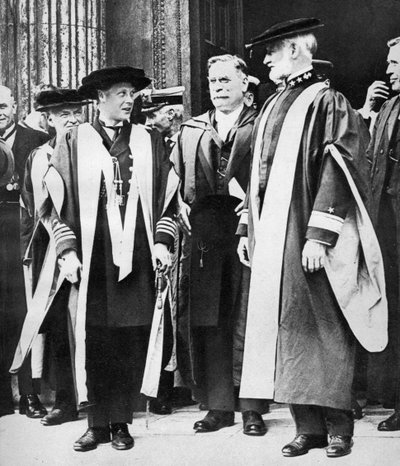 Prinsen av Wales och amiral William Sims, Cambridge, 1921 av Unbekannt