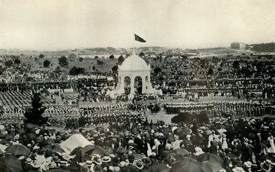 Tillkännagivandet av Australiens samvälde i Sydney den 1 januari 1901, c1930. av Unbekannt