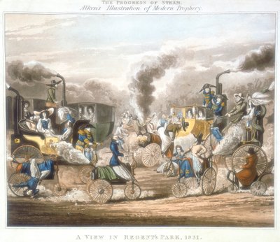 Steams framsteg. A View in Regents Park, 1831, 1828 av Unbekannt