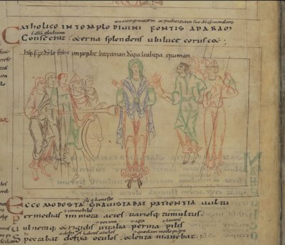 The Psychomachia av Prudentius, 1000-talet av Unbekannt
