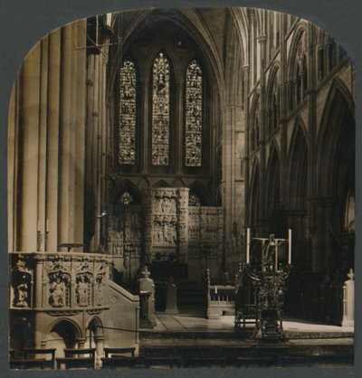 Predikstolen och kören i Truro Cathedral, Eng., c1910. av Unbekannt