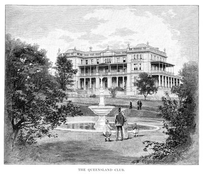 Queensland Club, Australien, 1886 av Unbekannt