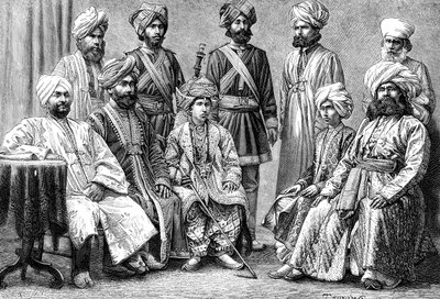 Raja av Bahawalpur och hans domstol, 1895 av Unbekannt