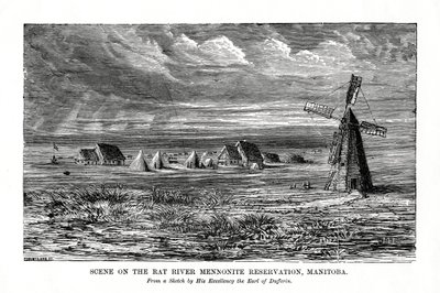 Rat River Mennonite-reservatet, Manitoba, Kanada, sent 1800-tal av Unbekannt