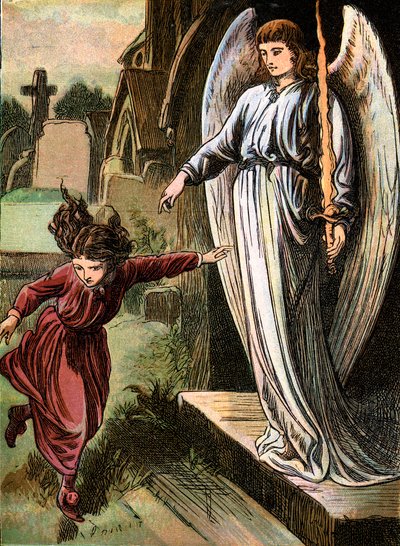 De röda skorna, saga av Hans Christian Andersen, c1880 av Unbekannt