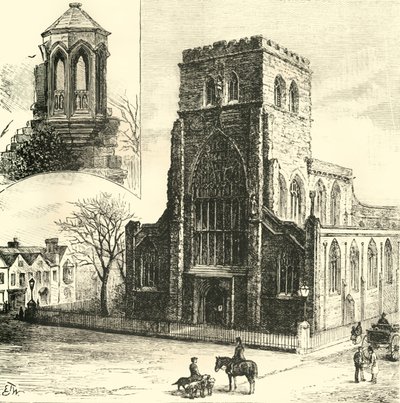 Matsal Predikstolen. Abbey Church, 1898. av Unbekannt