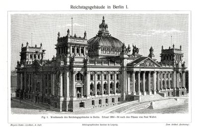 Riksdagen, Berlin, Tyskland, sent 1800-tal av Unbekannt