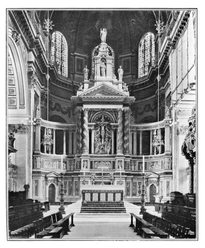 Reredos i St Pauls Cathedral, 1901 av Unbekannt