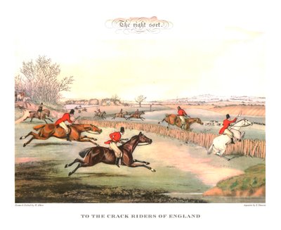 Rätt sort. Till The Crack Riders Of England, mitten av 1800-talet, c1955. av Unbekannt