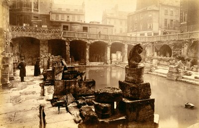 De romerska baden, Bath, 1800-talet av Unbekannt