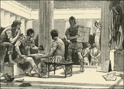 Romarna i Korinth, 1890. av Unbekannt