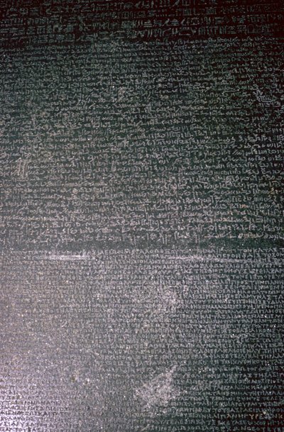 Rosettastenen, egyptisk, ptolemaisk period, 196 f.Kr av Unbekannt