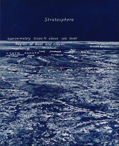 Jordens rotunditet från stratosfären, 1935 av Unbekannt