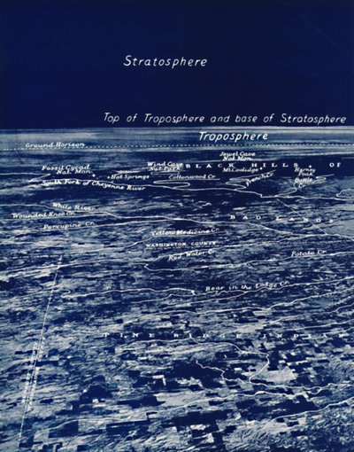Jordens rotunditet från stratosfären, 1935 av Unbekannt