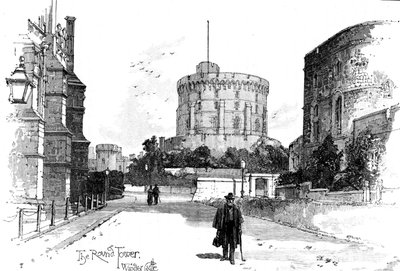 The Round Tower, Windsor Castle, Berkshire, 1900 av Unbekannt