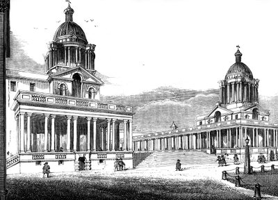 The Royal Hospital, Greenwich, London, 1800-talet av Unbekannt