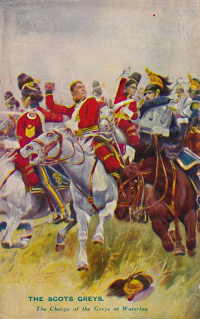 The Royal Scots Greys. The Charge of the Grays at Waterloo, 1815, 1939 av Unbekannt