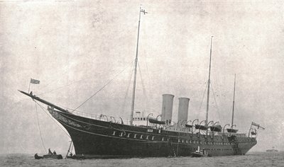 Royal Yacht lämnar Cowes, Isle of Wight, 6 augusti 1902. av Unbekannt