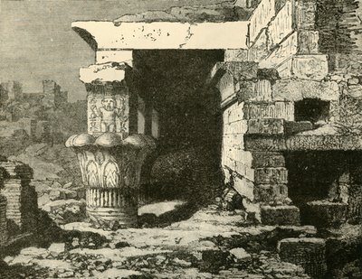 Ruinerna vid Denderah, 1890. av Unbekannt