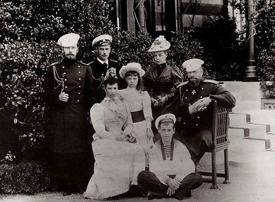Den ryska kejserliga familjen, c1892-c1894 av Unbekannt