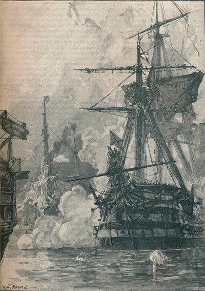 Den ryska attacken mot Sinop, Turkiet, 1853 1906 av Unbekannt