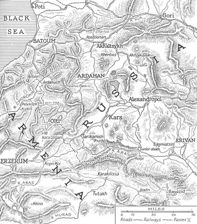 De rysk-turkiska gränserna, 1915 av Unbekannt