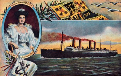 SS-kronprinsessan Cecilie, c1910. av Unbekannt