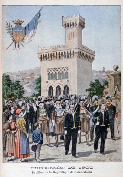 San Marino-paviljongen vid världsutställningen 1900, Paris, 1900 av Unbekannt
