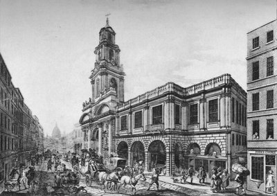 Den andra kungliga börsen, South Front, 1788, 1928 av Unbekannt