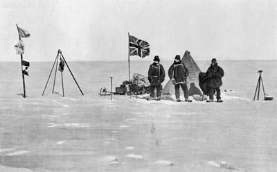 Shackleton-lägret, Antarktis, juldagen, 1908 av Unbekannt