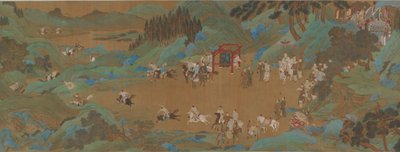 Shanglin-parken: Imperial Hunt, Ming- eller Qing-dynastin, 1600-talet. av Unbekannt