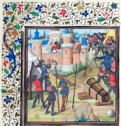 Belägringen av Antiokia. Miniatyr från Historia av William av Tyrus, 1460-talet av Unbekannt
