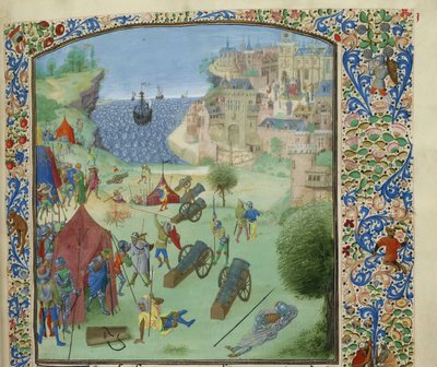 Belägringen av Lissabon, 1384, ca 1470-1475. av Unbekannt
