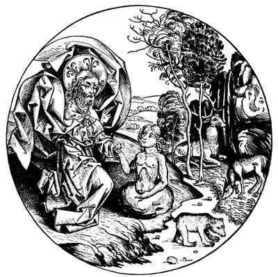 Skapelsens sjätte dag, 1493 av Unbekannt