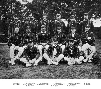 Det sydafrikanska cricketlaget 1912 av Unbekannt