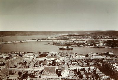 South Bay och Cape Paul, Sevastopol, Krim, 1850-talet av Unbekannt