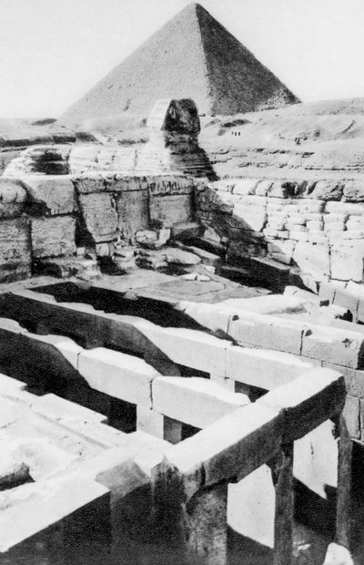 Sfinxtemplet, Kairo, Egypten, c1920-talet av Unbekannt