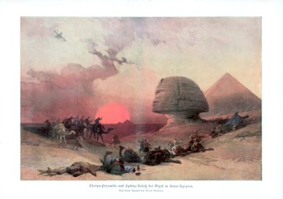 Sfinxen i Giza, Egypten, 1840-talet, 1900 av Unbekannt